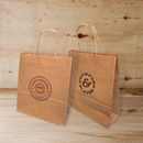Premium Twist Handle Paper Carrier Bags Printed Sample